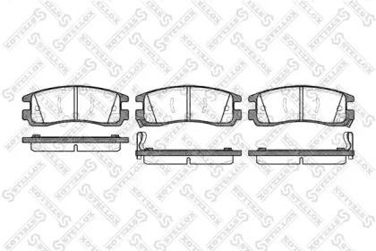 Комплект тормозных колодок STELLOX 577 022B-SX